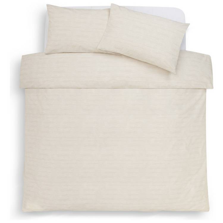 Habitat bedding set neutral stripe single - British product
