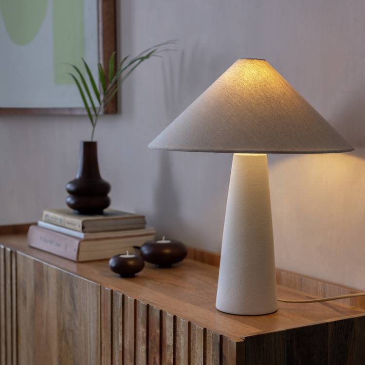 Habitat conical ceramic table lamp 49cm, UK version