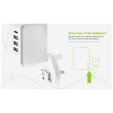 Juice travel charger USB-A USB-C white, imported from the UK