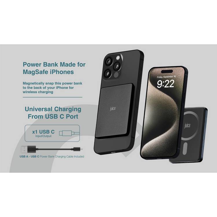 Juice magnetic power bank 5000mAh, UK version