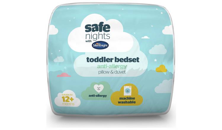 Silentnight 4.5 tog duvet and pillow set for cot bed - British product
