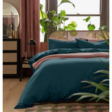 Habitat linen look navy bedding set single (British brand)