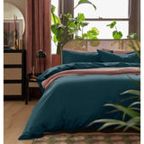 Argos Habitat Cotton Linen Look Plain Navy Bedding Set - Single- Buy online at McGrocer