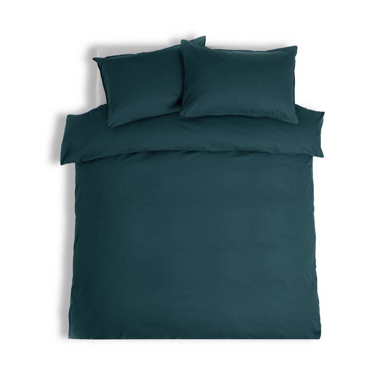 Habitat linen look navy bedding set single (British brand)