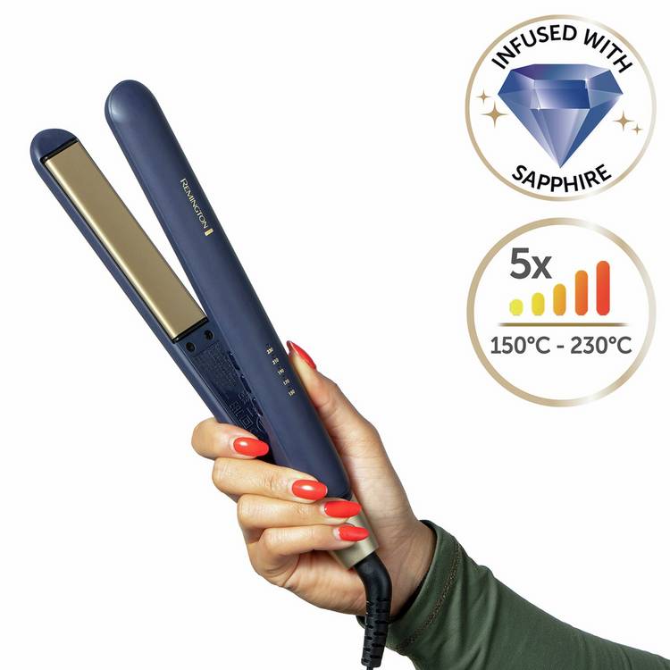 Remington Sapphire Luxe hair straightener navy (British brand)
