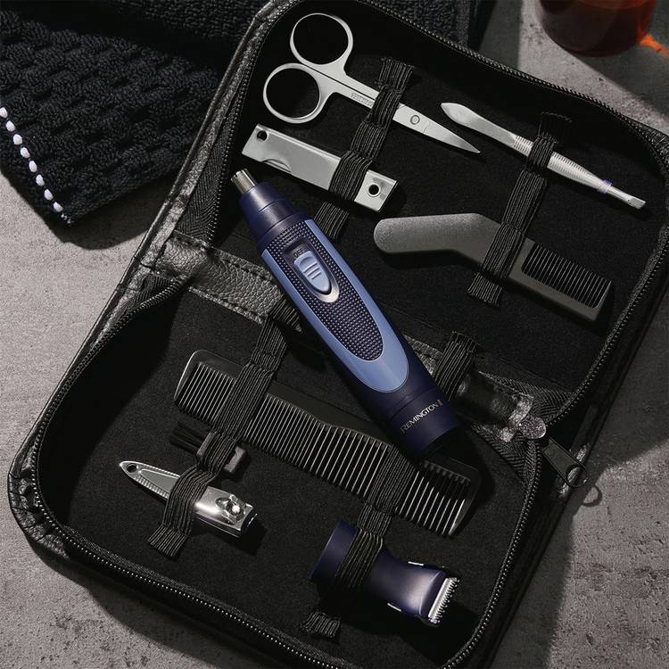 Remington 13 piece travel grooming kit (British brand)