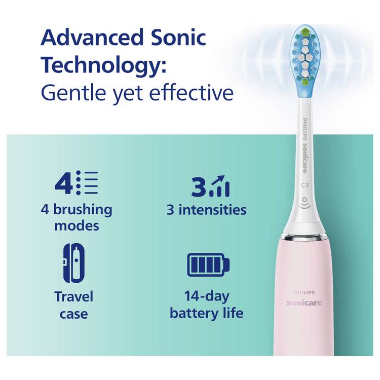 Philips Sonicare 9000 pink electric toothbrush - British product