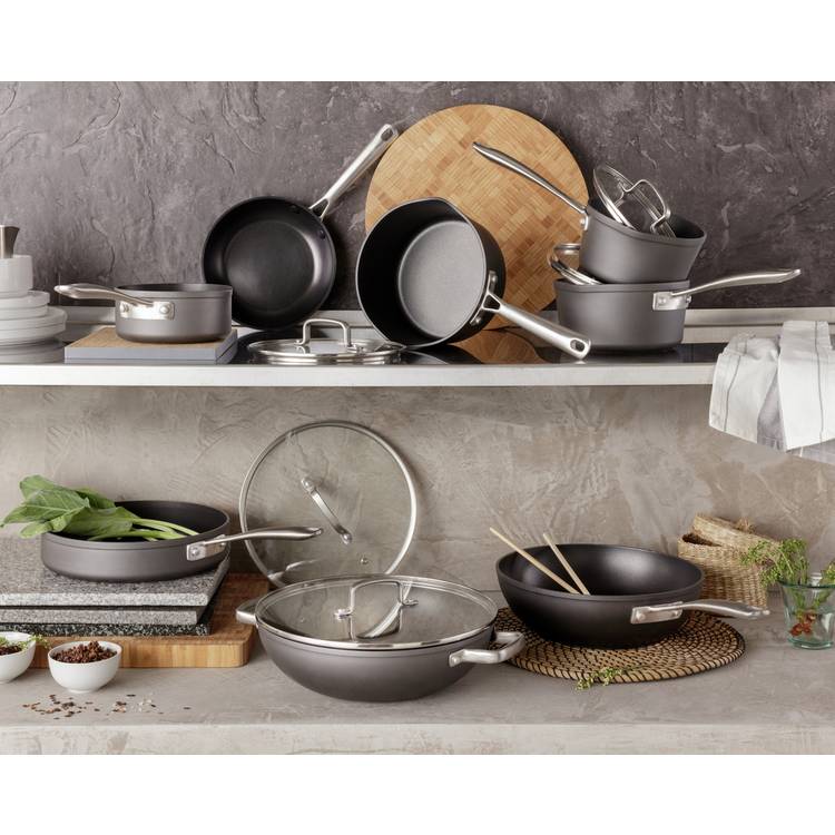 Habitat 5 piece hard anodised aluminium pan set, UK version