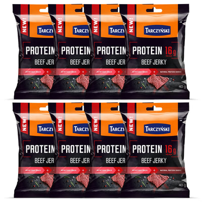 Costco UK Tarczynski Protein Beef Jerky Snack 8 x 40g- Buy online at McGrocer