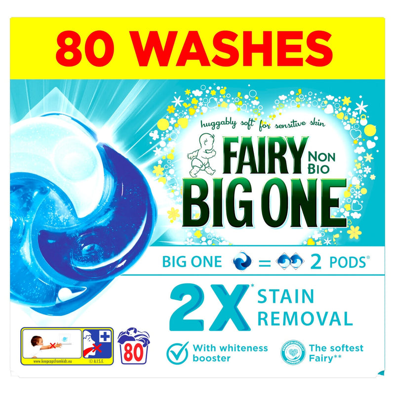 Fairy Non Bio Laundry Pods 80 Wash - British product