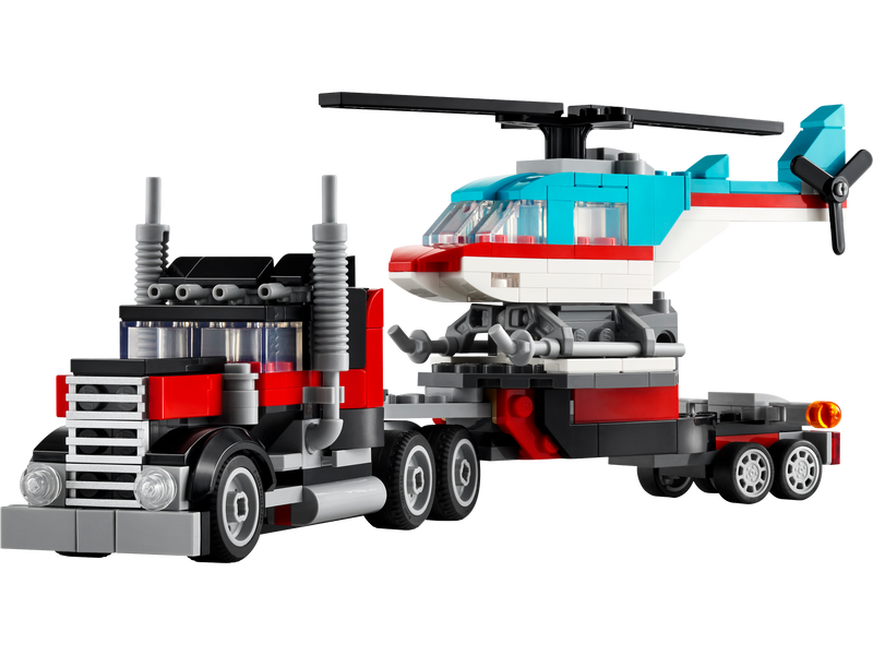 LEGO Creator flatbed truck with helicopter 270 pieces - British product