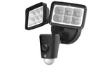 Yale black floodlight security camera 1080p 2000 lumen - British product