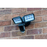 Yale black floodlight security camera 1080p 2000 lumen - British product