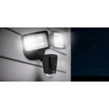 Yale black floodlight security camera 1080p 2000 lumen - British product