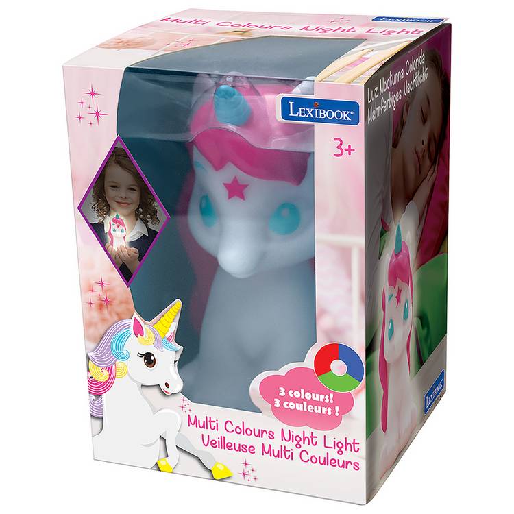 Unicorn Kids LED night light colour changing white, UK version