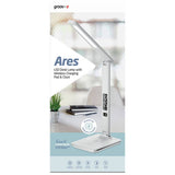 Groov-e Ares white LED charging desk lamp - British product