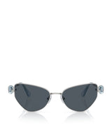 Harrods Swarovski Metal SK7003 Cat Eye Sunglasses- Buy online at McGrocer