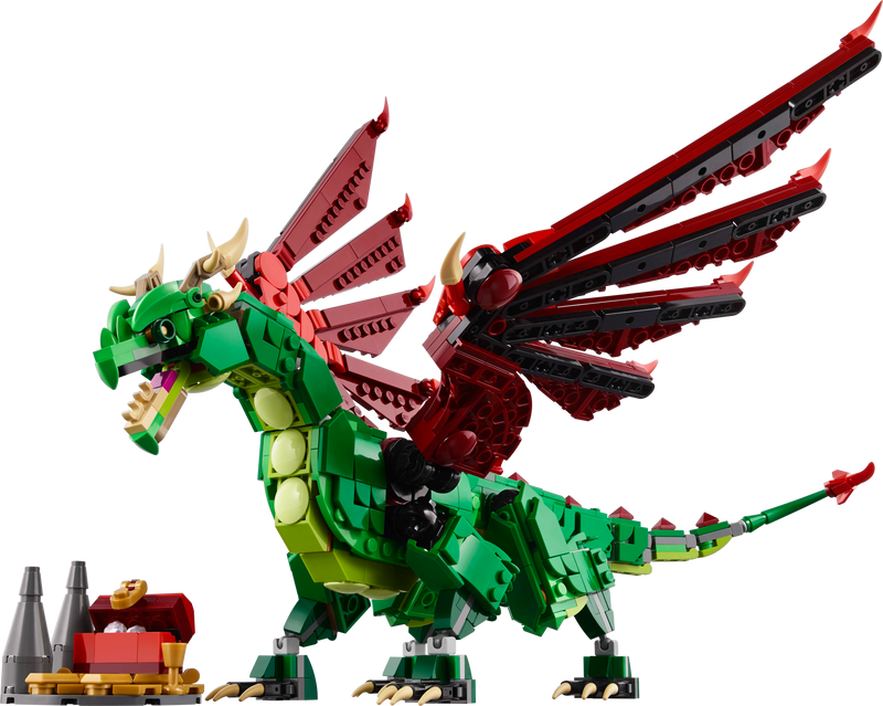 LEGO Medieval Dragon 3-in-1 set 715 pieces, imported from the UK