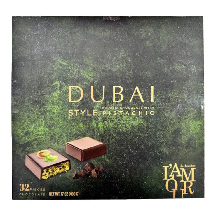 L'amour Du Chocolate Dubai Style Milk Chocolate Box 500g, UK version