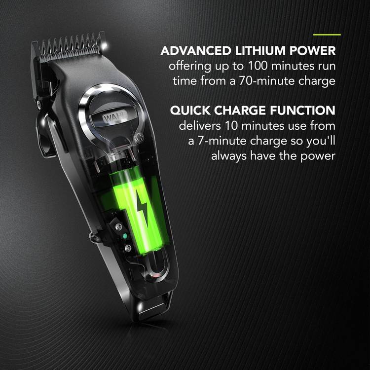 Wahl Elite Pro cordless hair clipper with 10 combs and accessories (British brand)