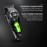 Wahl Elite Pro cordless hair clipper with 10 combs and accessories (British brand)