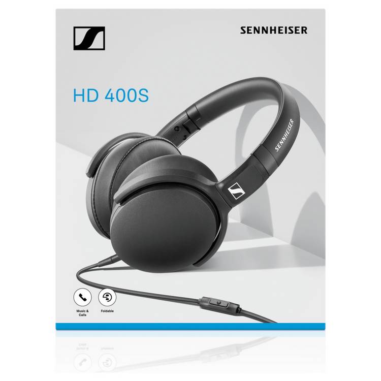 Sennheiser HD 400S wired over-ear headphones, UK version