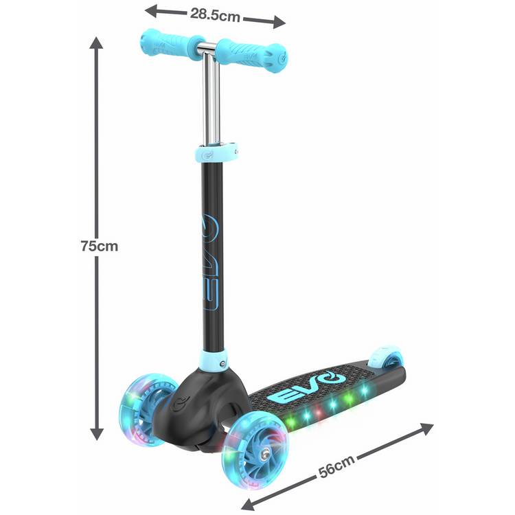 Evo kids 3 wheel scooter blue, UK version