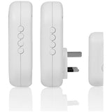 Byron twin wireless doorbell with 200m range (British brand)