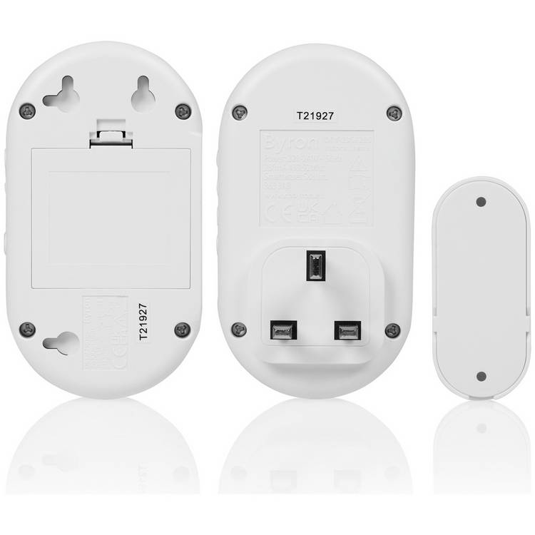 Byron twin wireless doorbell with 200m range (British brand)