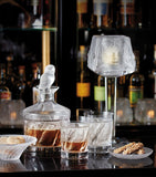 Lalique La Owl crystal decanter 850ml, UK version
