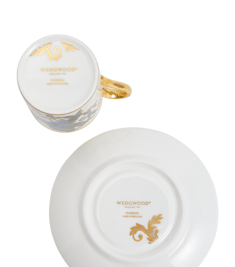 Wedgwood Phoenix coffee cup and saucer (British brand)