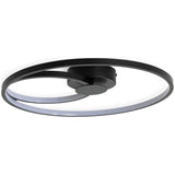 Argos Home Pill LED flush ceiling light black, imported from the UK