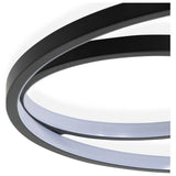 Argos Home Pill LED flush ceiling light black, imported from the UK