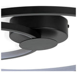 Argos Home Pill LED flush ceiling light black, imported from the UK