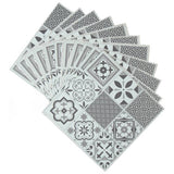 D-C-Fix adhesive vinyl floor tiles in grey, UK version