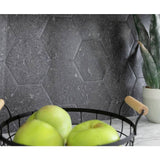 D-C-Fix Dark Hexagon 3D grey wallpaper - British product