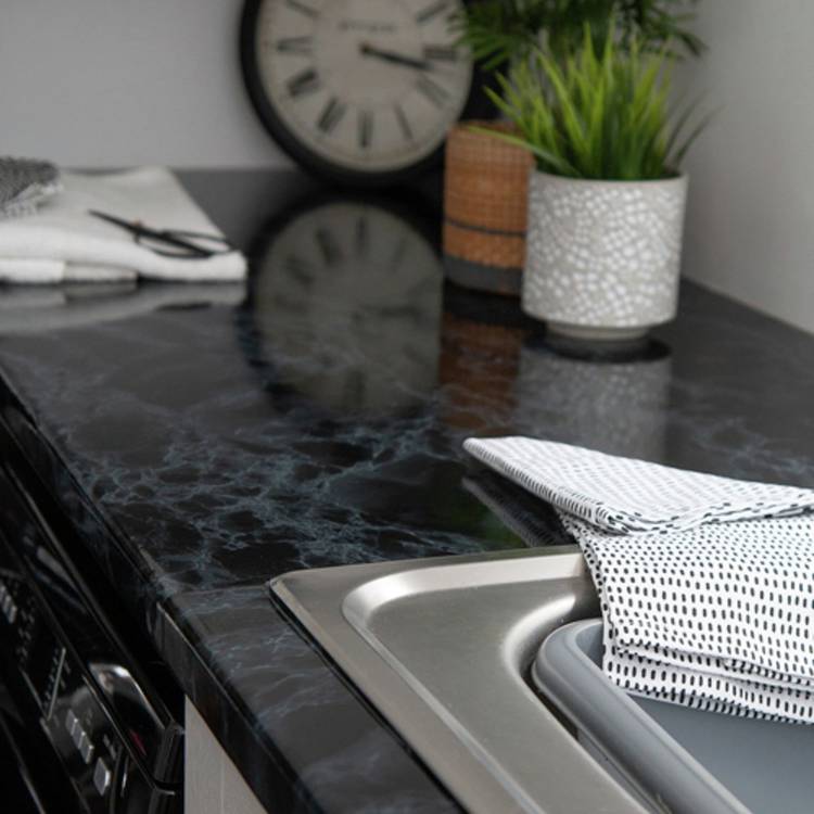 D-C-Fix Marble Black self-adhesive vinyl film - British product