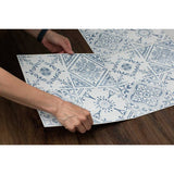 D-C-Fix vintage self adhesive vinyl floor tiles blue - British brand