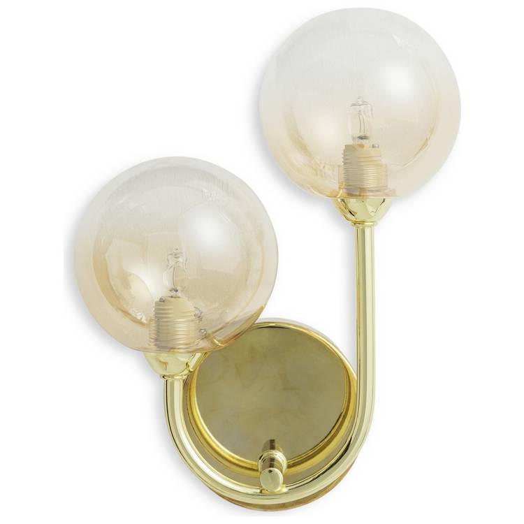 Argos Home Ombre brass wall light, imported from the UK
