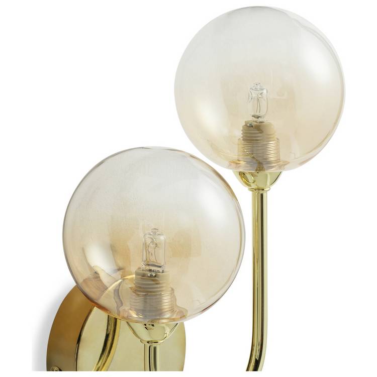 Argos Home Ombre brass wall light, imported from the UK