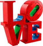 LEGO Art LOVE sculpture (British brand)
