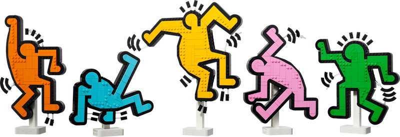 LEGO Keith Haring dancing figures art kit 1773 pieces, UK version