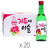 Jinro plum soju case of 20 - British product