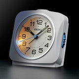 Seiko analogue alarm clock white, UK version