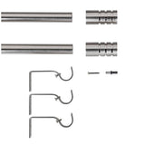 Argos Home extendable steel curtain pole 110cm-300cm (British brand)