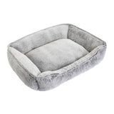 Plush dog box bed large size with non-slip backing (British brand)