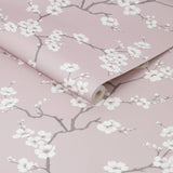 Fresco Apple Blossom Pink wallpaper, imported from the UK