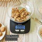 Beurer KS25 electronic kitchen scale with bowl black, imported from the UK