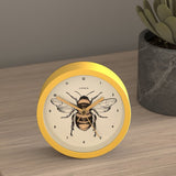 Jones Clocks alarm clock bee design yellow 12cm (British brand)