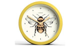 Jones Clocks alarm clock bee design yellow 12cm (British brand)